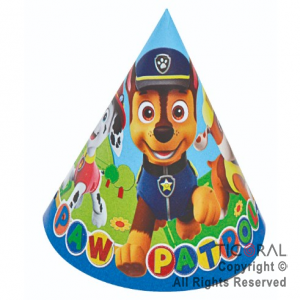 PAW PATROL GORRO FELIZ CUMPLE x 10